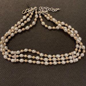 FAUX PEARL CHOKER